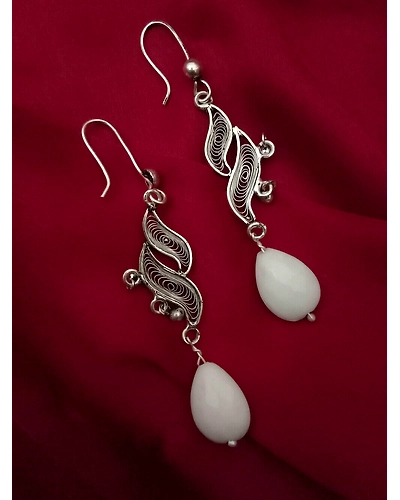 Oxidised Beads Earrings-2