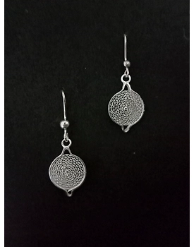 Silver Earrings Moon
