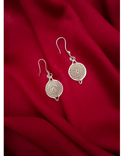 Silver Earrings Moon-1
