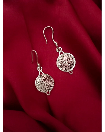 Silver Earrings Moon-2