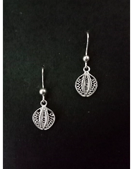 Silver Earrings Akhrot