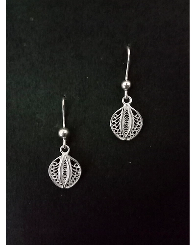 Silver Earrings Akhrot-12667059