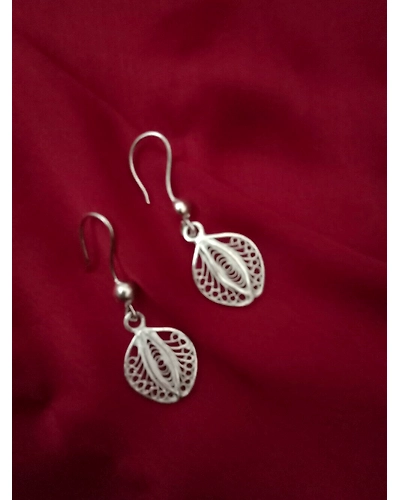 Silver Earrings Akhrot-1