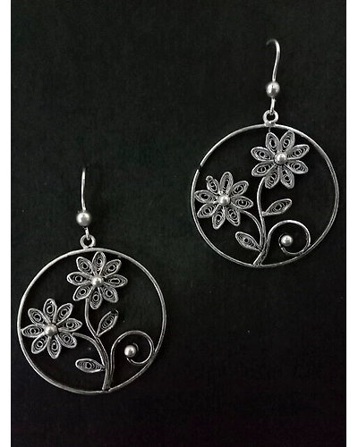 Silver Earrings Guldasta-12667113