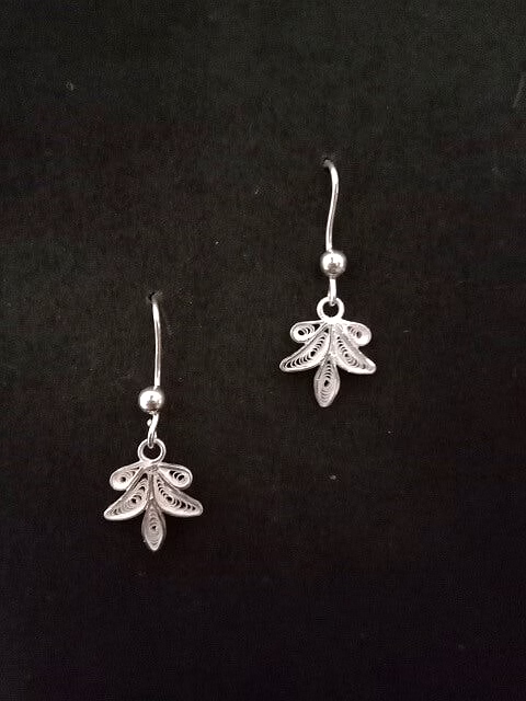 gonasika drops silver filigree