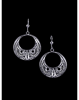 Silver Chandbali