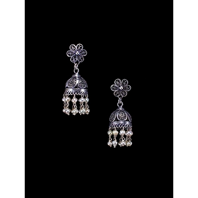 Gonasika Pearl Jhumkas