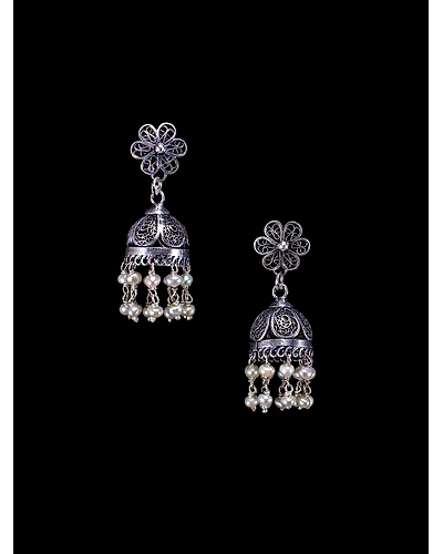 Pearl Jhumkas-12667465