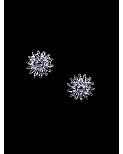 Sunflower Silver Studs-12667589