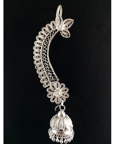 Silver Cuff Earrings-4