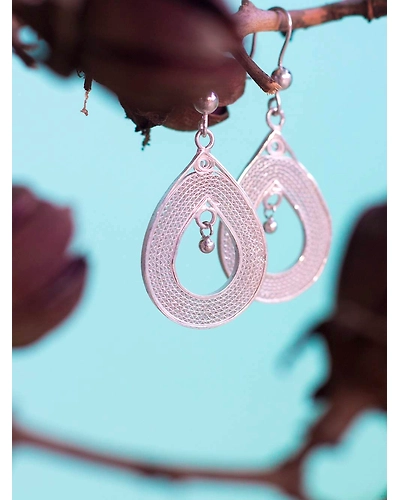 Silver Drops Earrings-2