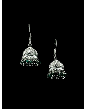 Green Jhumkis