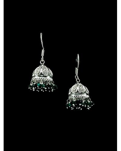 Green Jhumkis-12667545