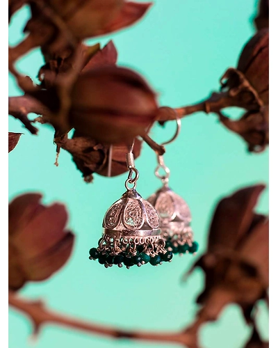 Green Jhumkis-2