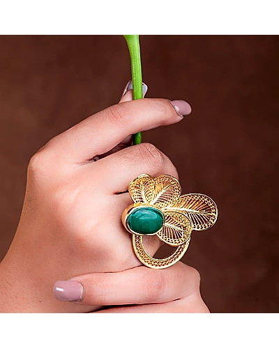 Mahrukh Adjustable Gold Plated-12667727