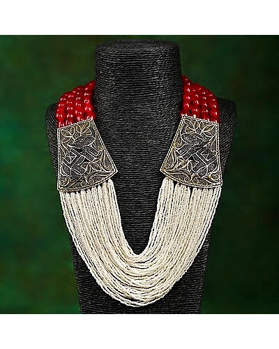 Mani Jewel Silver Necklace-2