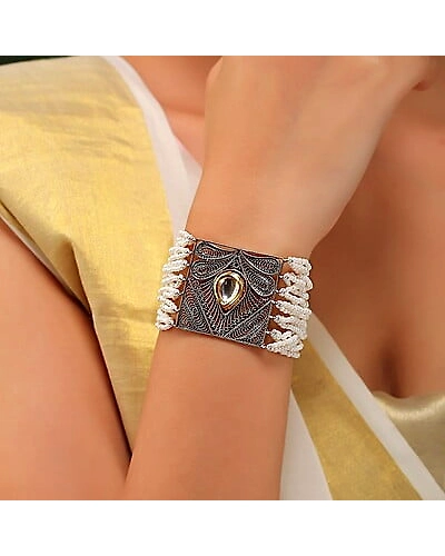 Raj-Kanya Silver Bracelet-12667743