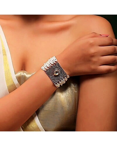 Raj-Kanya Silver Bracelet-1
