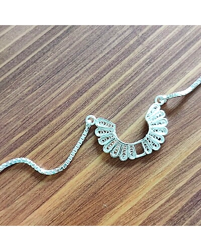 Amphelisia Sterling Silver Anklet-2