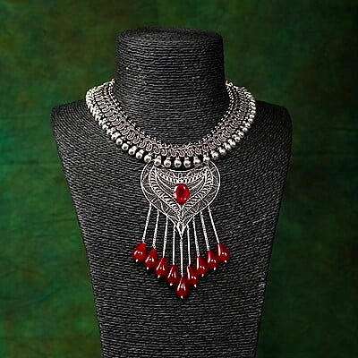Gonasika Jodha Silver Necklace