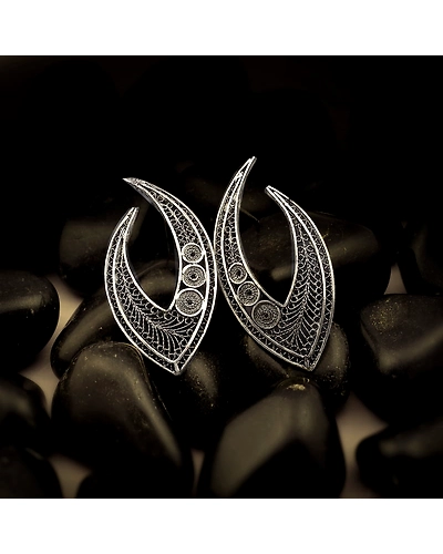 Kshatrani Silver Earrings-12667801