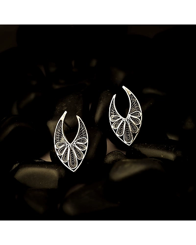 Kshatrani Silver Earrings-1