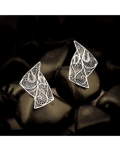 Eliana Silver Earrings Studs-1