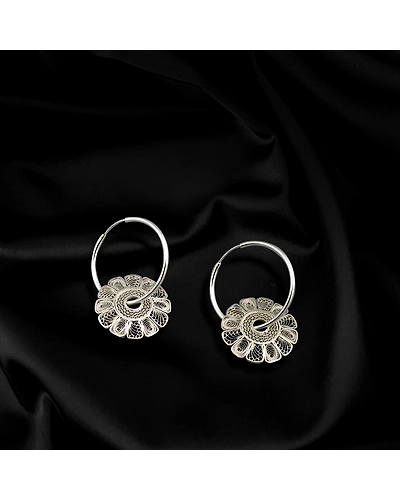 Yazmine Silver Earrings Bali-1