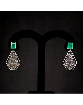 Zeeniya Filigree Silver Earrings