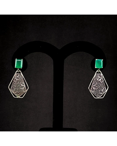 Zeeniya Filigree Silver Earrings-1