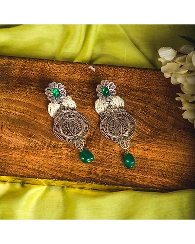 Manjari Filigree Danglers-12667905