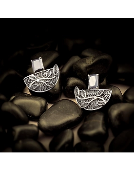 Maya Filigree Silver Earrings