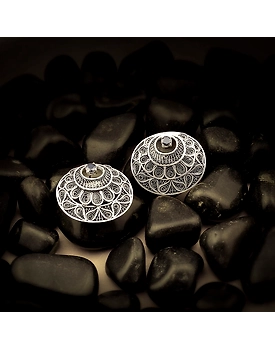 Kaira Filigree Silver Earrings Studs