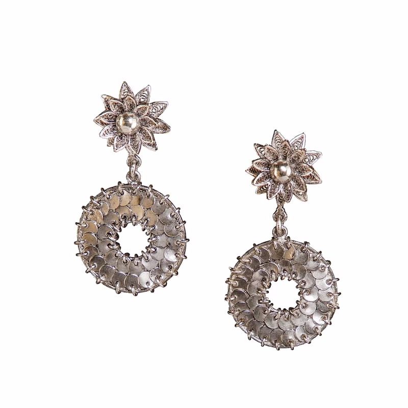 Zahra Silver Earrings image 3