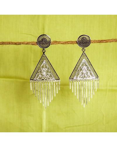 Cleopatra Sterling Silver Earrings-2