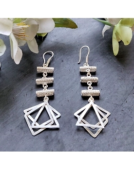 Adaah Filigree Silver Earrings