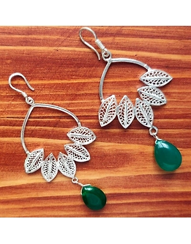 Parnika Silver Earrings Hoops