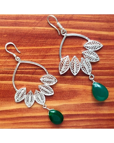 Parnika Silver Earrings Hoops-12668115