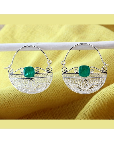 Naairah Chandbali Silver Earrings-12668107