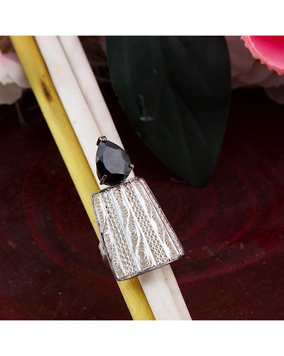 Elizabeth Silver Stone Ring-12668103