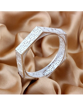 Mehwish Silver Bangle for women