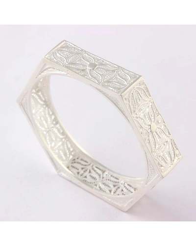 Mehwish Silver Bangle for women-2