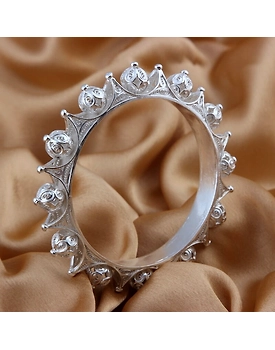 Amira Sterling Silver Bangle