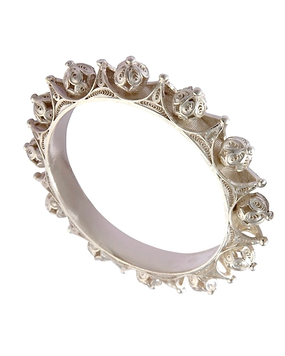 Amira Sterling Silver Bangle-1