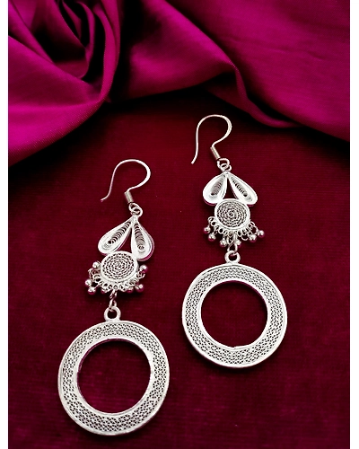 DREAMCATCHERLONG FILIGREE EARRINGS-12668235