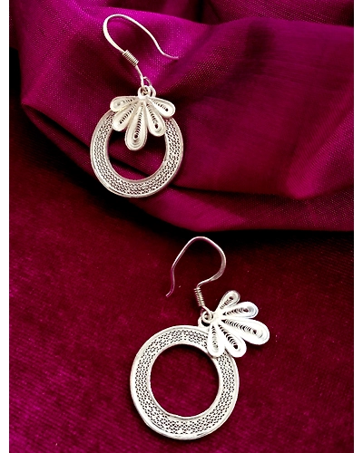 PAT-JHADMINIMALISTIC FILIGREE EARRINGS-12668233