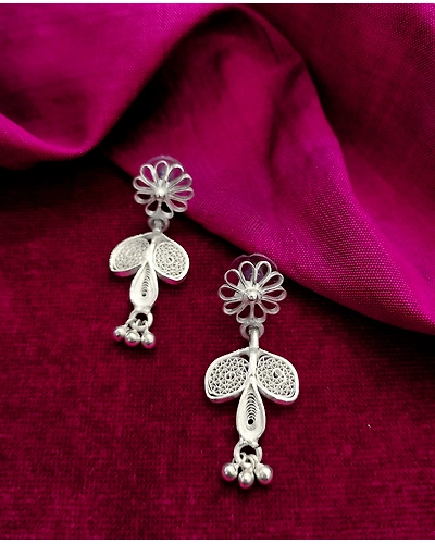 MERMAID TALEDAINTY FILIGREE EARDROPS-12668231