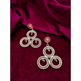 gonasika 3 rings dreamsmodern filigree danglers