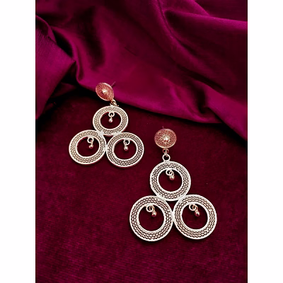 gonasika 3 rings dreamsmodern filigree danglers