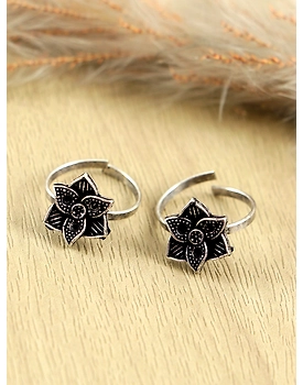 Oxidised Silver Toe Ring - Womens Everyday Jewelry